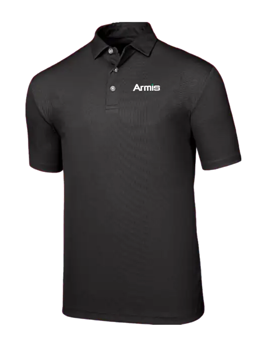 Callaway Birdseye Black Polo w/Armis Logo
