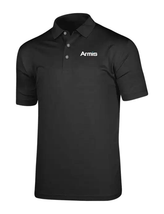 Callaway Vibrant Black Ventilated Polo w/Armis Logo