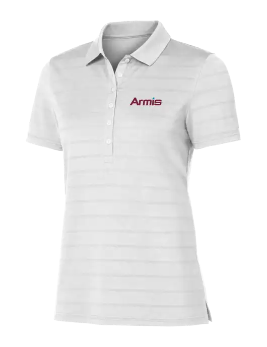 Callaway Womens Bright White Ventilated Polo w/Armis Logo