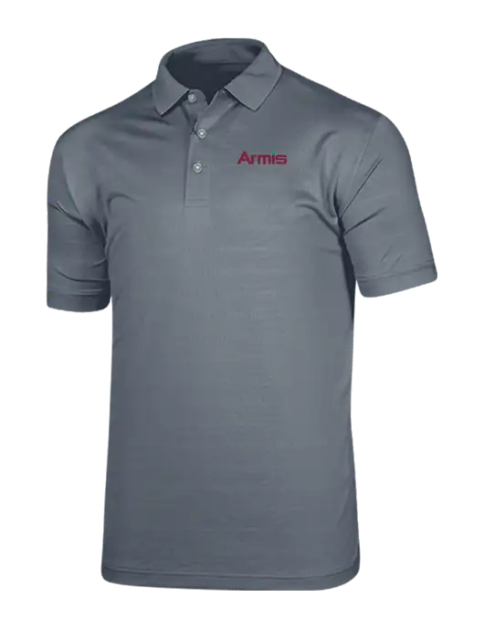 Callaway Vibrant Light Grey Ventilated Polo w/Armis Logo