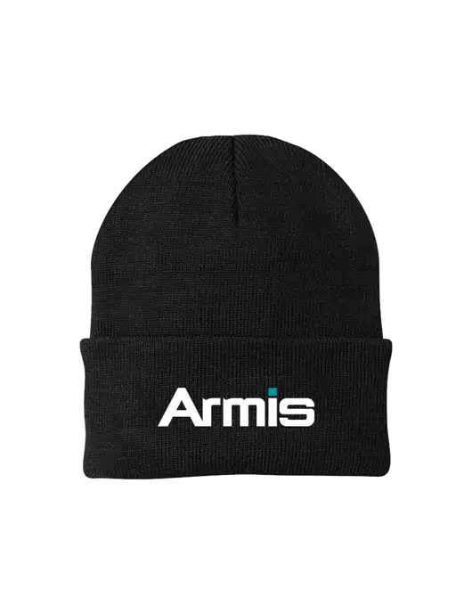 Black Knit Cap w/Armis Logo