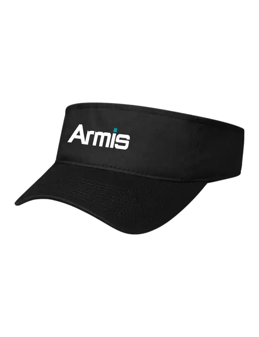 Black Cap Visor w/Armis Logo
