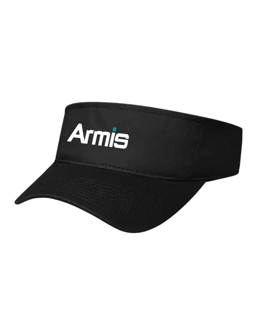 Black Cap Visor w/Armis Logo