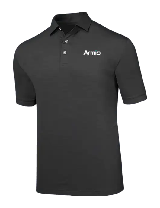 Callaway Black Fashion Tonal Polo w/Armis Logo