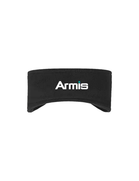 Black Stretch Fleece Headband w/Armis Logo