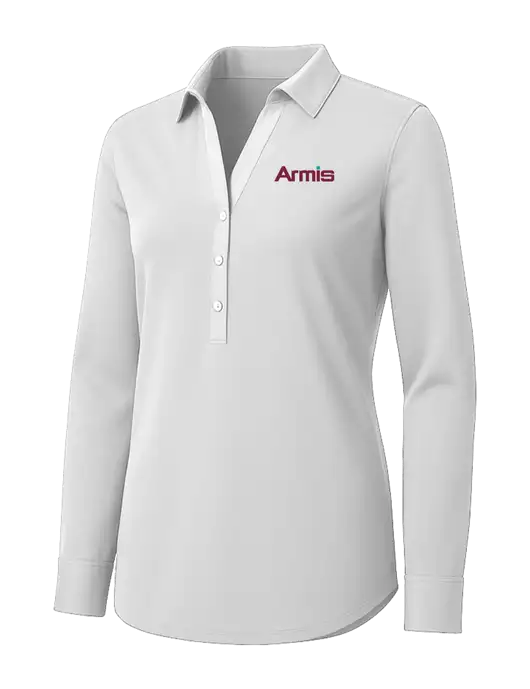 Womens White City Stretch Shirt w/Armis Logo