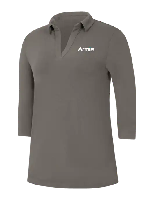 Womens Dark Grey Luxe Knit Tunic w/Armis Logo