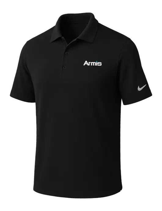 NIKE Black Dri-Fit Micro Pique Polo w/Armis Logo