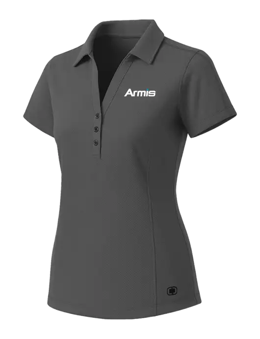 OGIO Womens Medium Grey ONYX Polo w/Armis Logo