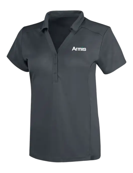 OGIO Dark Grey Womens Framework Polo w/Armis Logo