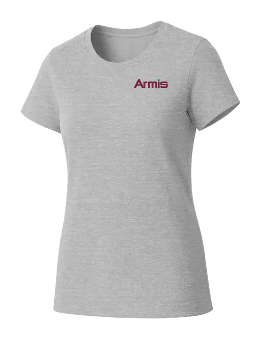Womens Seriously Soft Light Heathered Grey T-Shirt w/Armis Logo