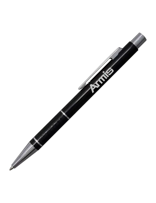 St George Black Pen - Blue Ink w/Armis Logo
