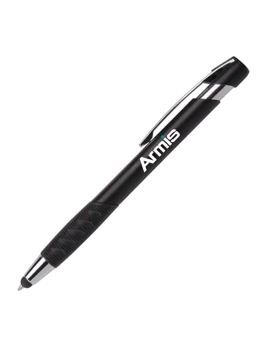Alize Black Stylus Black Ink Pen w/Armis Logo