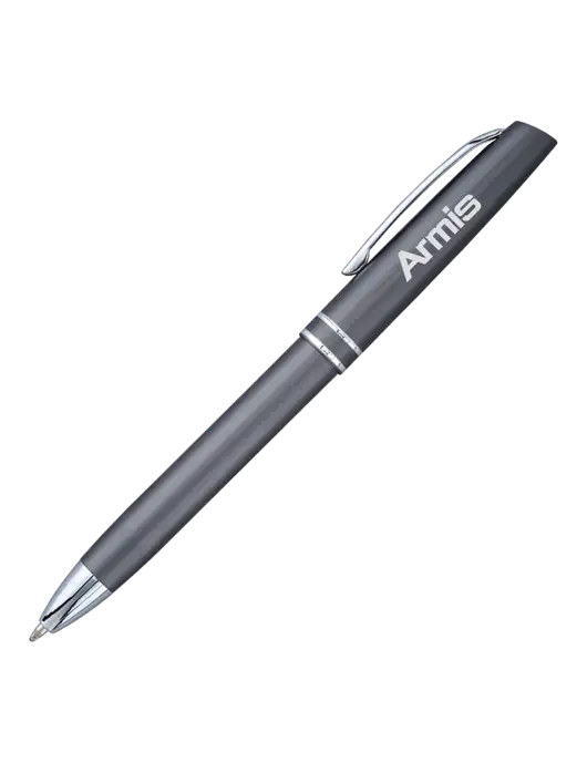 Gunmetal Anguilla Black Ink Pen w/Armis Logo