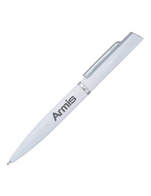 Santos White Pen - Black Ink w/Armis Logo