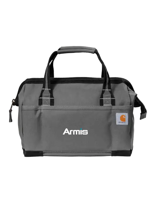 Carhartt Foundry Series 14” Grey Tool Bag w/Armis Logo
