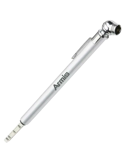 Quick View Silver Tire Gauge w/Armis Logo