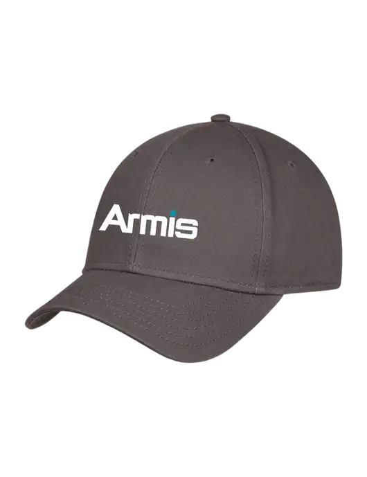 Charcoal Structured Cap Hook & Loop w/Armis Logo