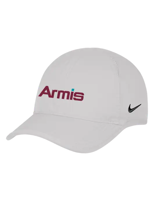 Nike White Featherlight Cap w/Armis Logo