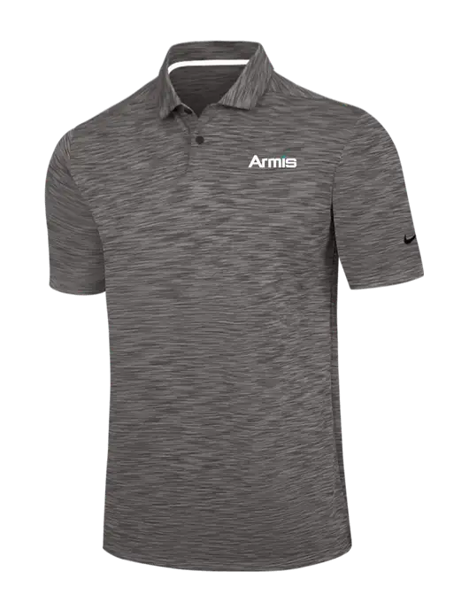 Nike Dark Grey Dri-FIT Vapor Space Dyed Polo w/Armis Logo