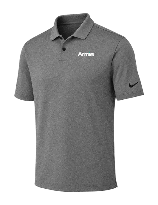 Nike Dark Grey Heather Dri-FIT Vapor Polo w/Armis Logo
