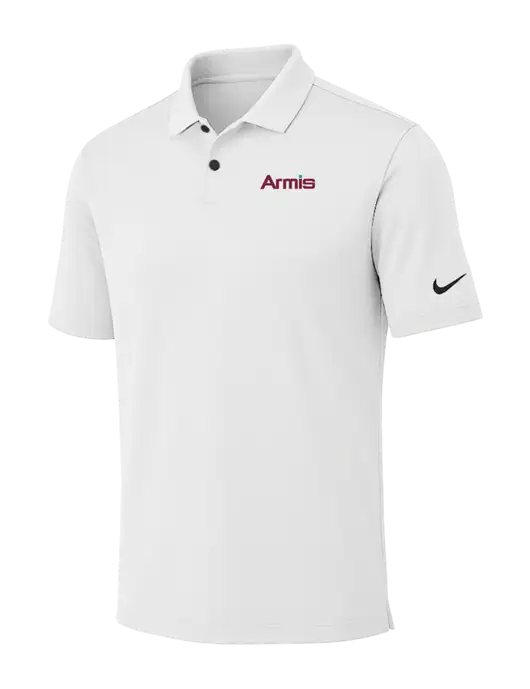 Nike White Dri-FIT Vapor Polo w/Armis Logo