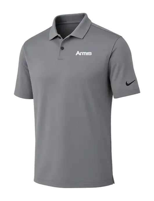 Nike Medium Grey Dri-FIT Vapor Polo w/Armis Logo