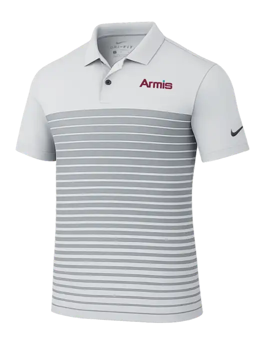 Nike Light Grey Dri-FIT Vapor Block Polo w/Armis Logo