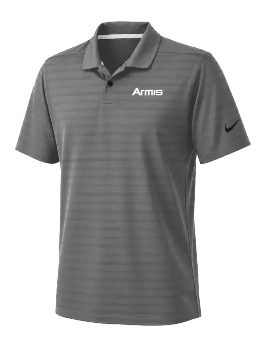 Nike Dark Medium Grey Dri-FIT Vapor Jacquard Polo w/Armis Logo