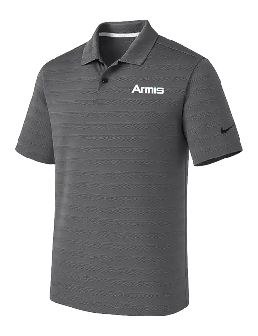 Nike Dark Medium Grey Dri-FIT Vapor Jacquard Polo w/Armis Logo