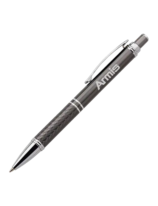 Dark Grey Stellar Scribe Pen - Black Ink w/Armis Logo