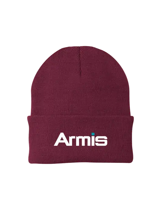 Maroon Knit Cap w/Armis Logo