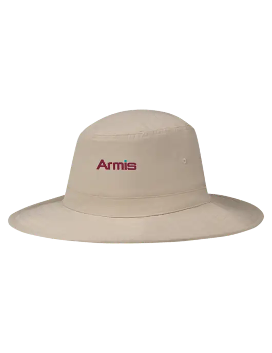 Tan Booney Sun Hat w/Armis Logo