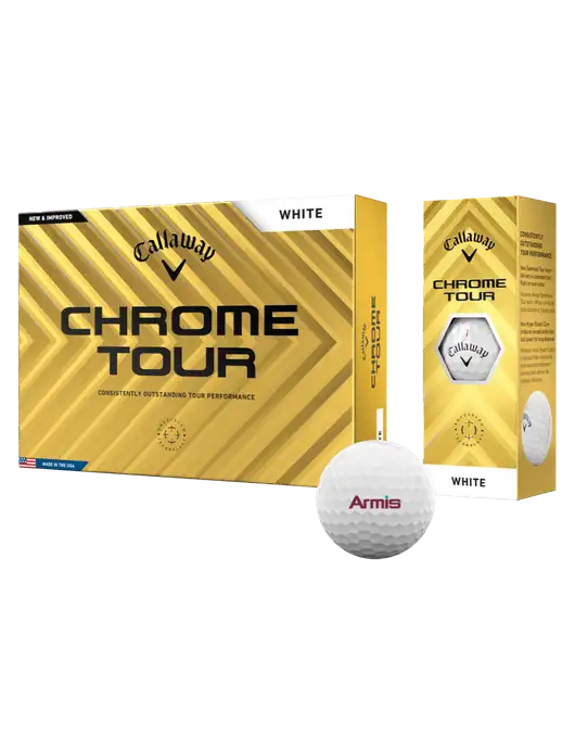 Callaway Chrome Tour Golf Balls 12/pkg w/Armis Logo