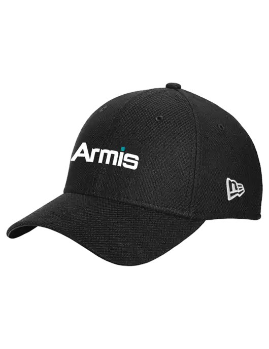 New Era Diamond Era Black Stretch Cap w/Armis Logo