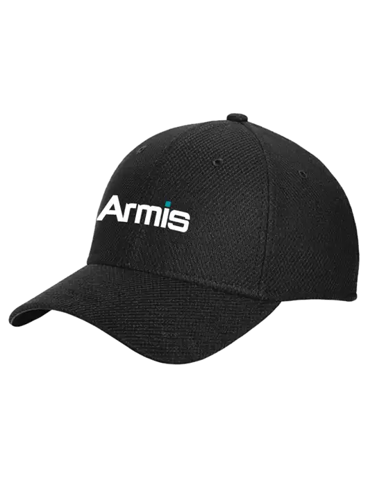 New Era Diamond Era Black Stretch Cap w/Armis Logo
