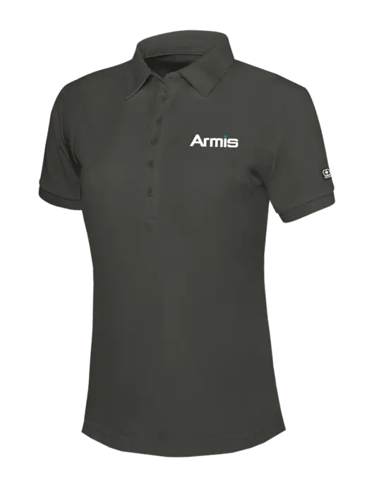 OGIO Womens Dark Grey Jewel Polo w/Armis Logo