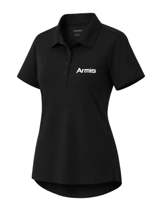 OGIO Womens Envision Black Polo w/Armis Logo