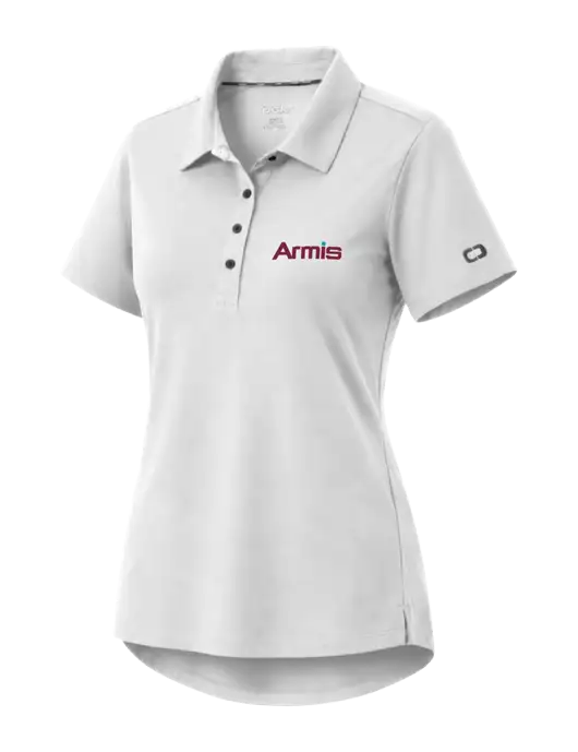 OGIO Womens Envision White Polo w/Armis Logo