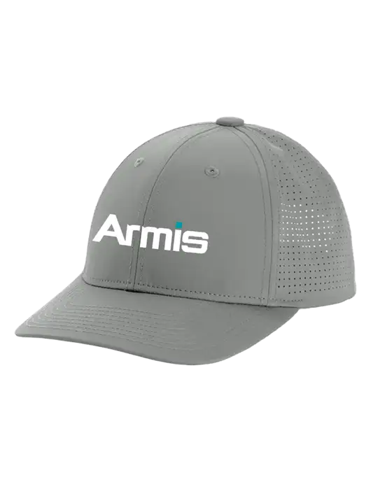 Pro-Cut Structured Snapback with Pinhole Mesh Medium Grey Cap w/Armis Logo